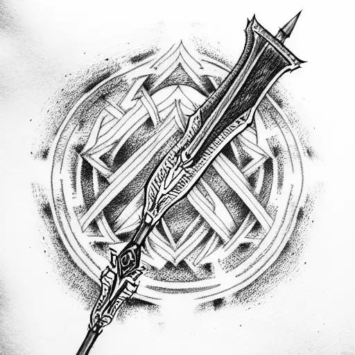 BATTLEAXE tattoo design idea