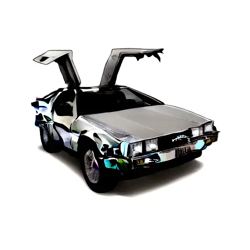 Delorean tattoo design idea
