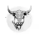 Spanish Bull tattoo design idea