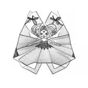 sad Ballerina puppet tattoo design idea