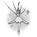 sad Ballerina puppet tattoo design idea