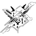 Two blackbirds on highway sign - us interstate 94 tattoo design idea