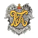 rudransh name in Sanskrit and roman font surrounded tattoo design idea