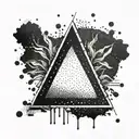 caution symbol sign tattoo tattoo design idea