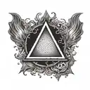 caution symbol sign tattoo tattoo design idea