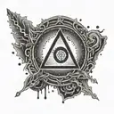 caution symbol sign tattoo tattoo design idea