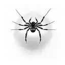 Spider heart cyber tattoo design idea