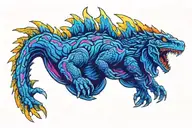 Godzilla tattoo design idea