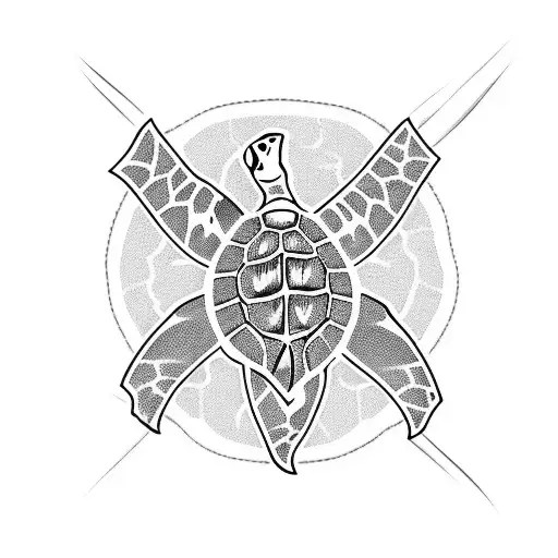 Hawaiian plumeria sea turtle healing acceptance family  tattoo design idea