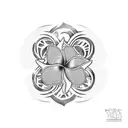 Hawaiian plumeria sea turtle tattoo design idea