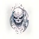 scream, ghostface  tattoo design idea
