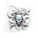 scream, ghostface  tattoo design idea