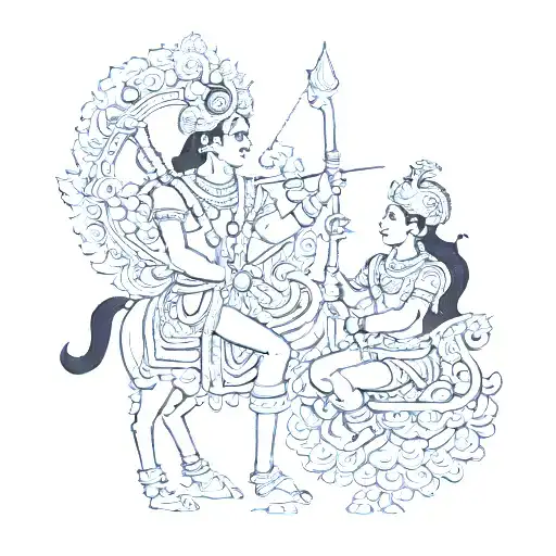 In the Bhagavad-Gita, Lord Krishna says to Arjuna, 'Plunge into the heat of battle, and keep your heart at the lotus fee tattoo design idea