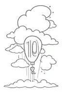 put the text Vanish with thunder around it and have like clouds and a clown face around it too also put the number 10k  tattoo design idea