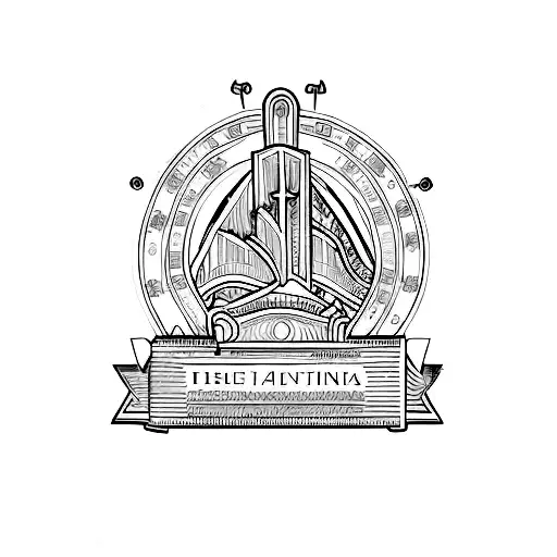 Medalha de Sao Bento tattoo design idea