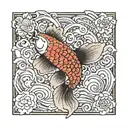 pez koi  tattoo design idea