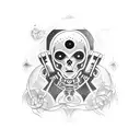 space + hp lovecraft tattoo design idea