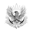 Albanian eagle tattoo design idea