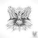 Albanian eagle tattoo design idea