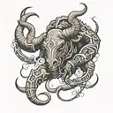 Taurus killing scorpio zodiac tattoo tattoo design idea