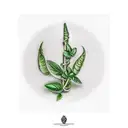 basil leaves and stem alone tattoo design idea