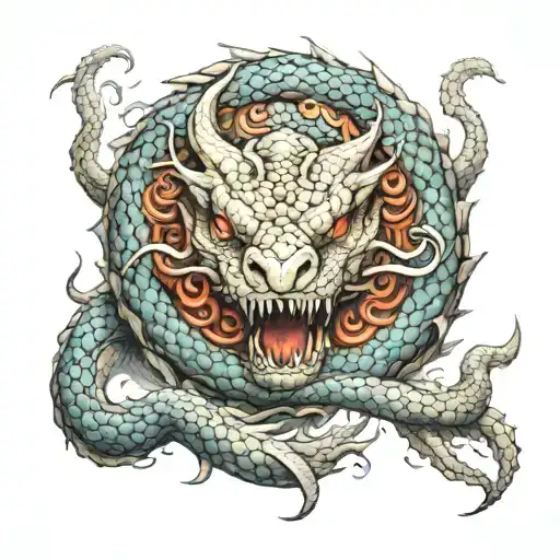 Jormungandr tattoo design idea