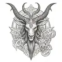 Baphomet tattoo design idea
