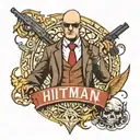 hitman tattoo design idea