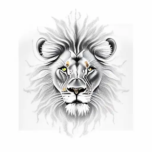 Lion and Tony montana tattoo design idea
