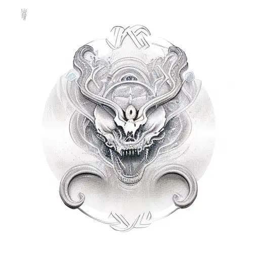 UNA infinity symbol tattoo design idea