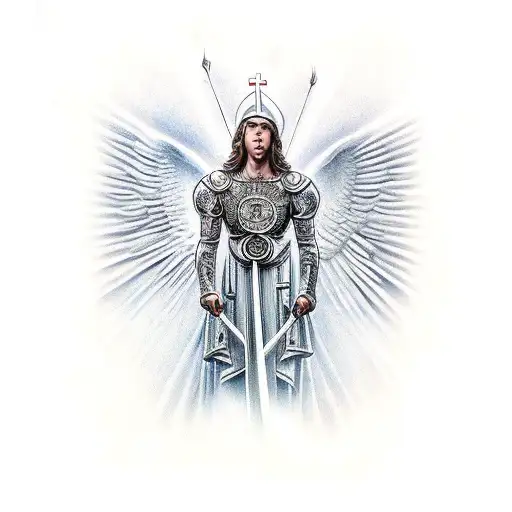 St. Uriel Archangel tattoo design idea