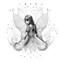 fairy tattoo design idea