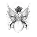 fairy tattoo design idea