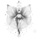fairy tattoo design idea