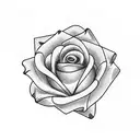 blue rose stem is family anchor tattoo design idea