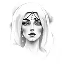 female, 1940s gypsy  tattoo design idea
