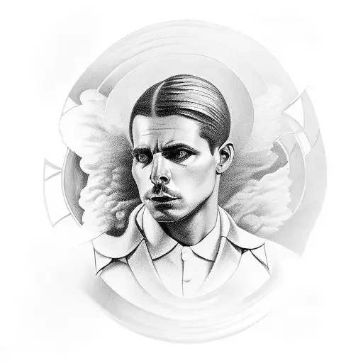 saint gabriel tattoo design idea