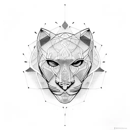 Panther tattoo design idea