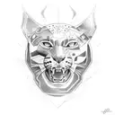 Panther tattoo design idea