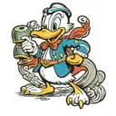 donald duck mony  tattoo design idea