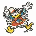donald duck mony  tattoo design idea