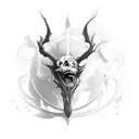 headstone tattoo design idea