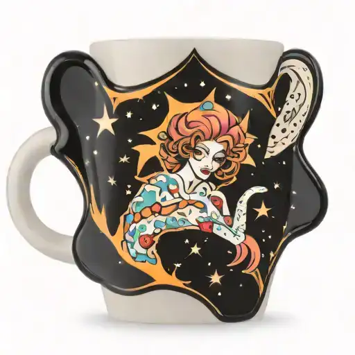 Milky Way mug tattoo design idea