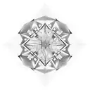 a geometric design featuring circuit board patterns, binary code, or even microchip-like structures. These elements can  tattoo design idea