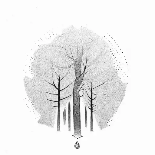 dead tree  tattoo design idea