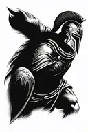 spartan warrior tattoo design idea