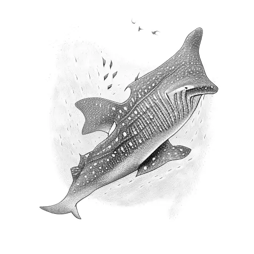 whale shark tattoo design idea