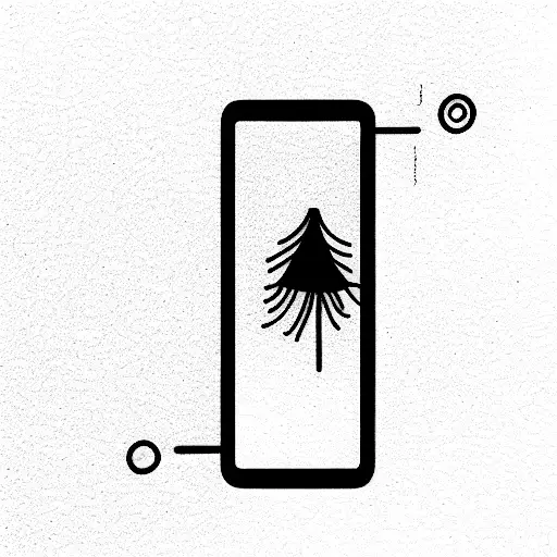cell phone tattoo design idea