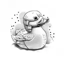 Rubber duck tattoo design idea