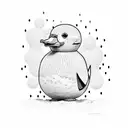 Rubber duck tattoo design idea